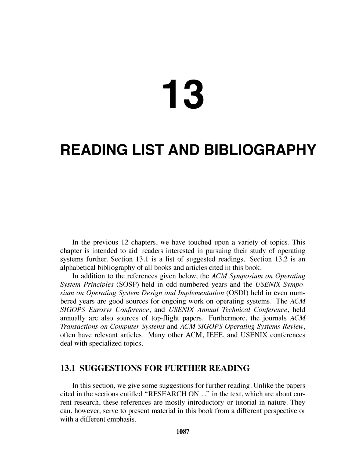 13 Reading List and Bibliography
13.1 Suggestions for Further Reading