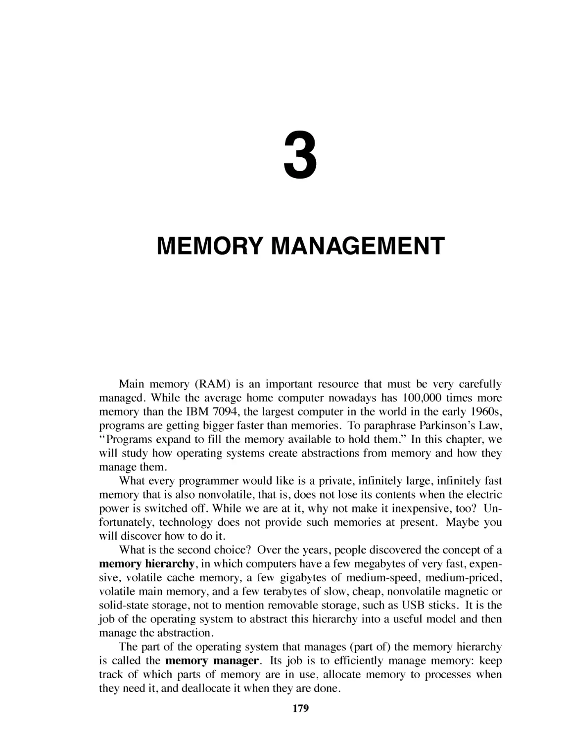 3 Memory Management