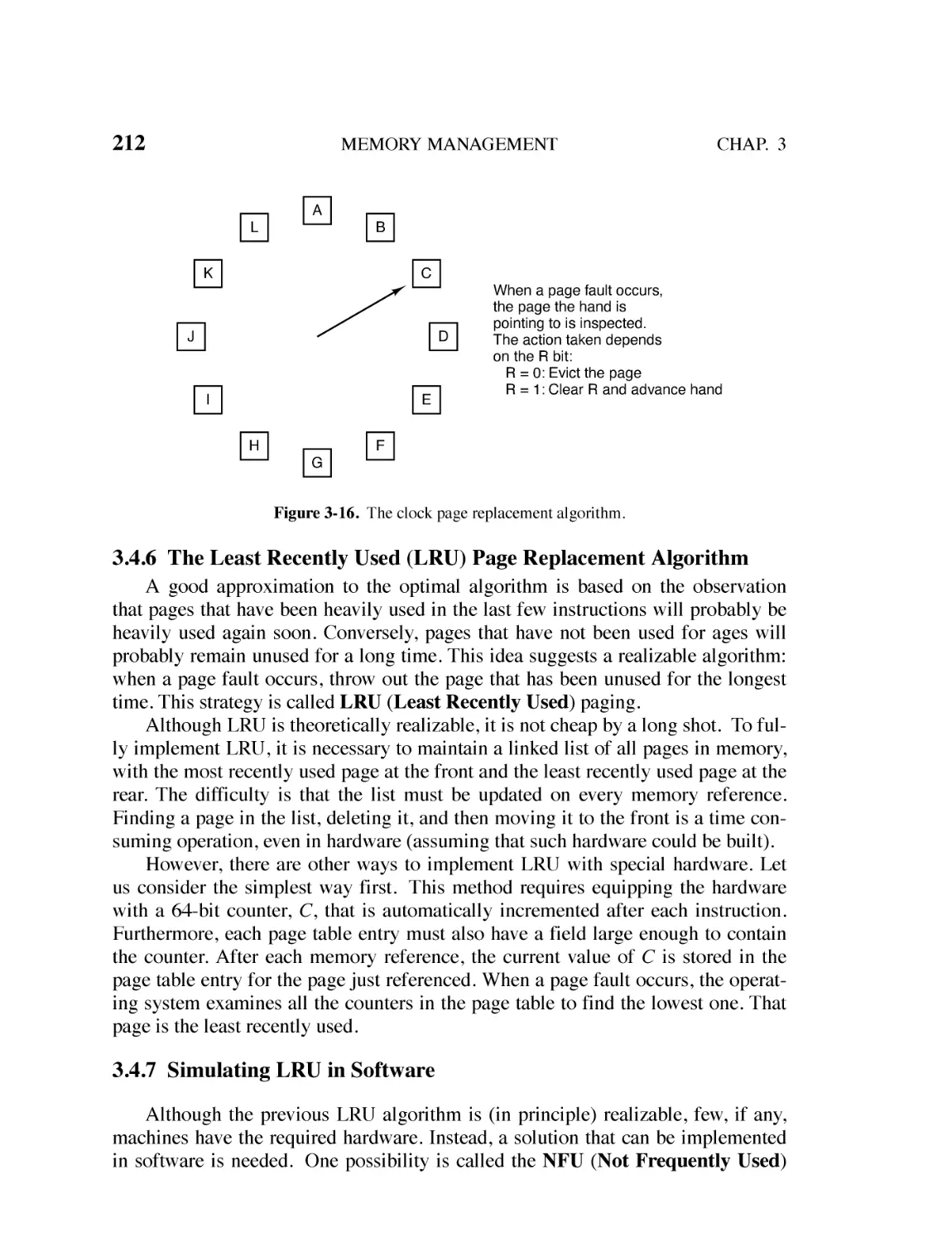 3.4.6 The Least Recently Used (lru) Page Replacement Algorithm
3.4.7 Simulating LRU in Software