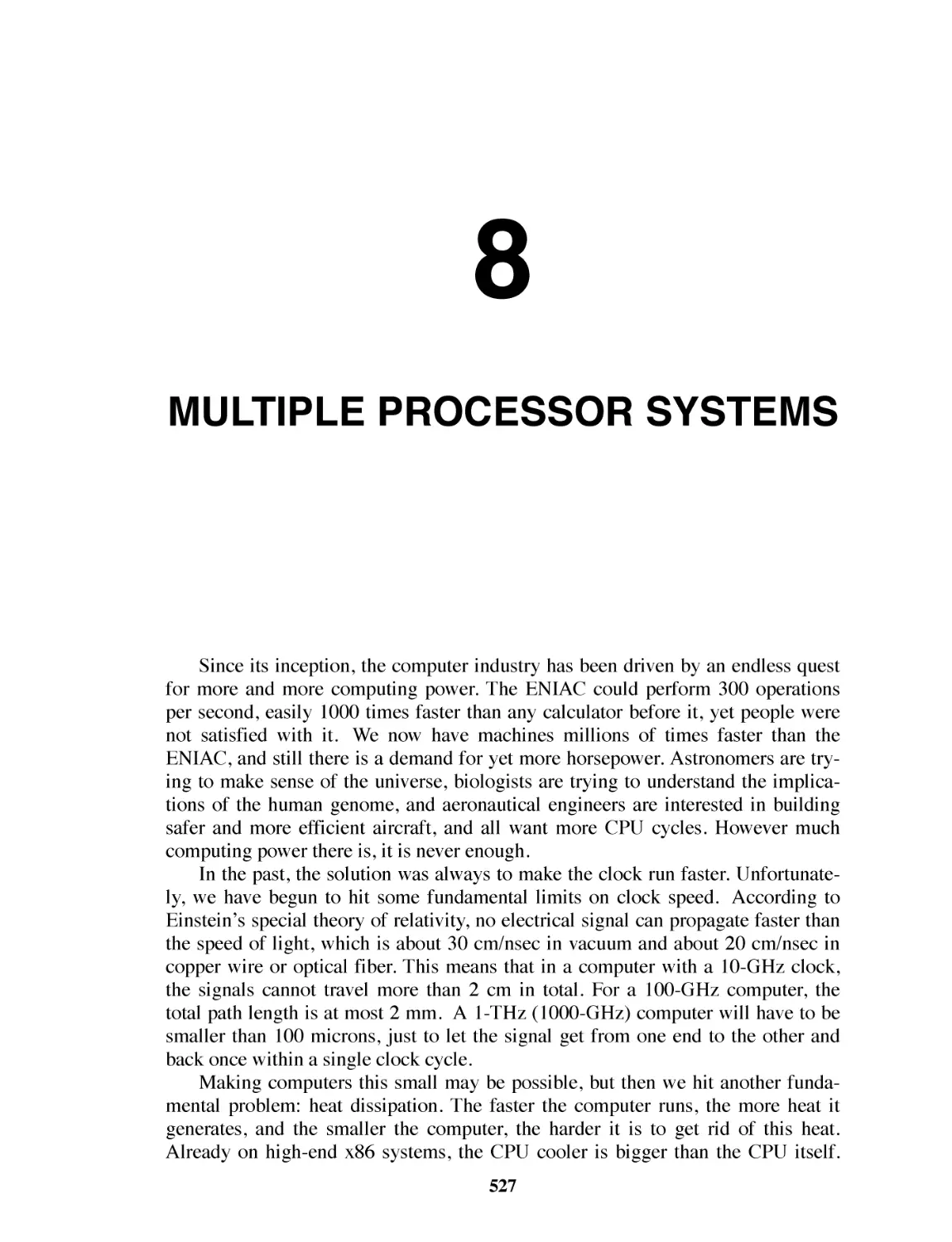 8 Multiple Processor Systems