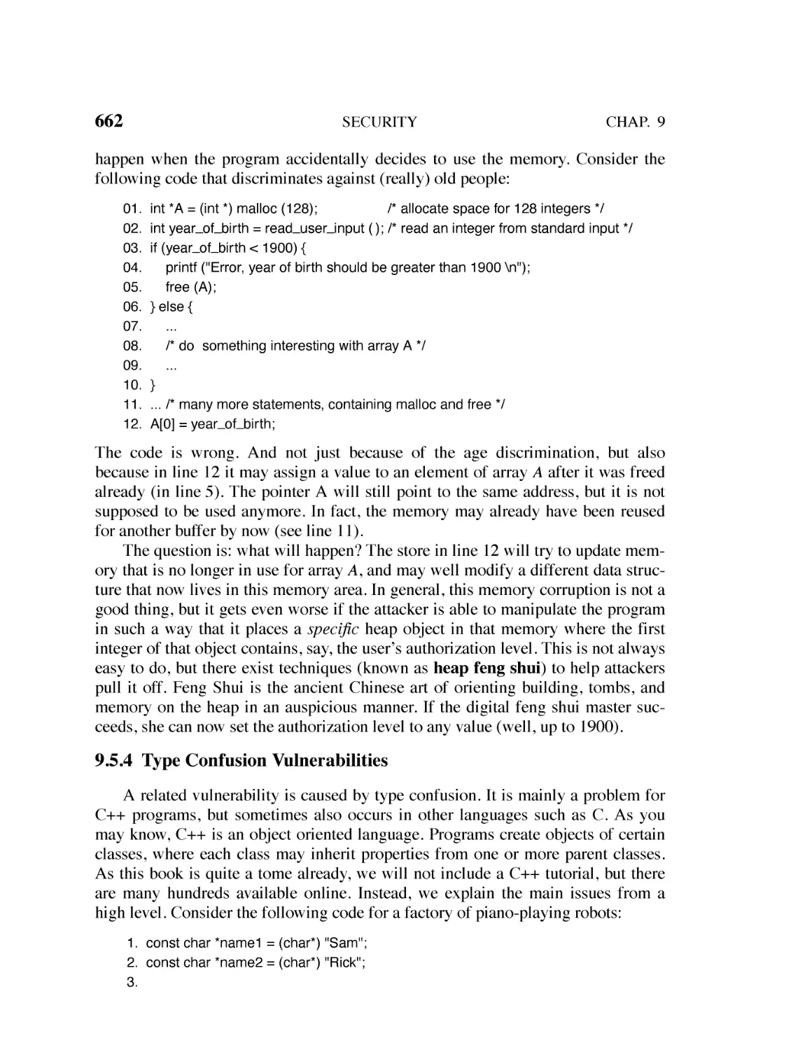 9.5.4 Type Confusion Vulnerabilities