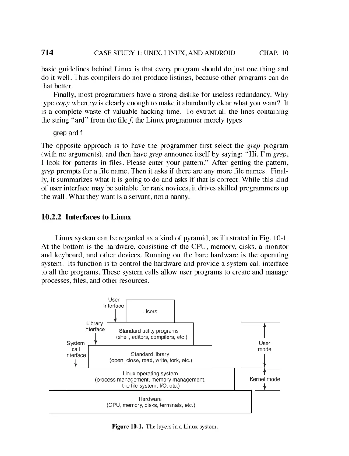 10.2.2 Interfaces to Linux