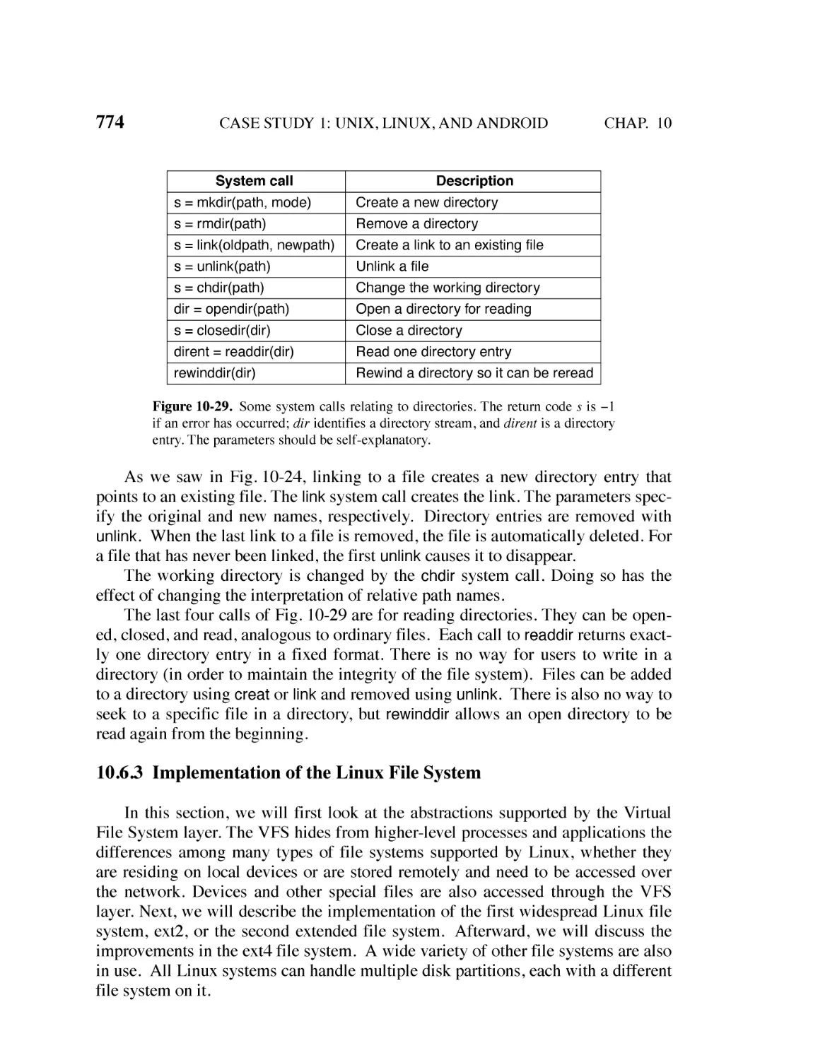 10.6.3 Implementation of the Linux File System