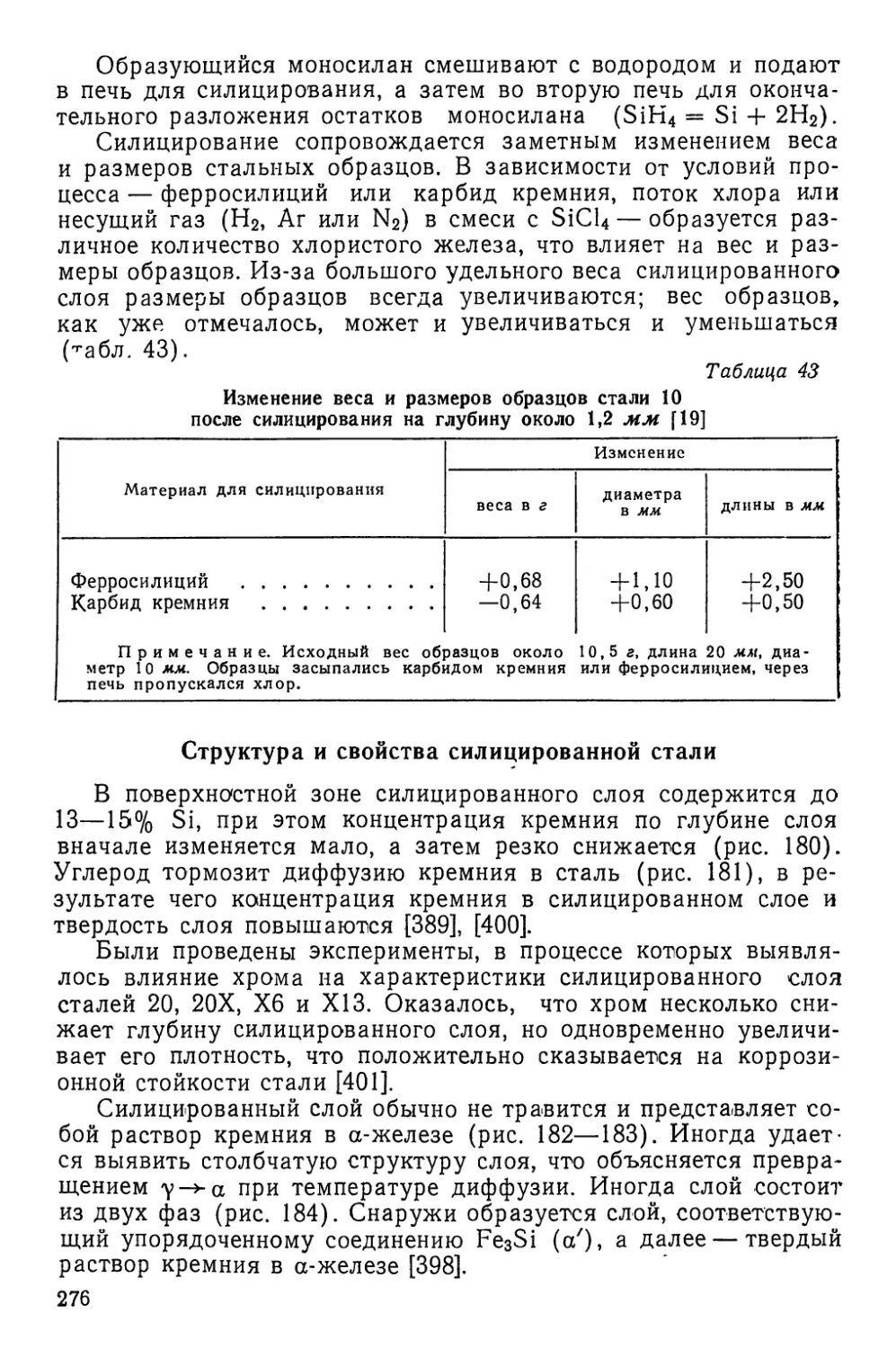 Структура и свойства силицированной стали