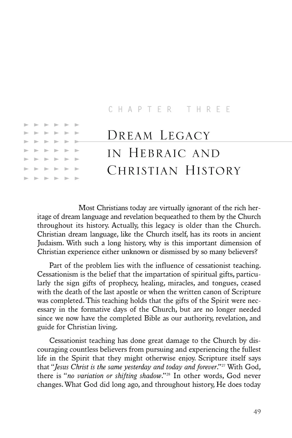 Dream Legacy in Hebraic and Christian History