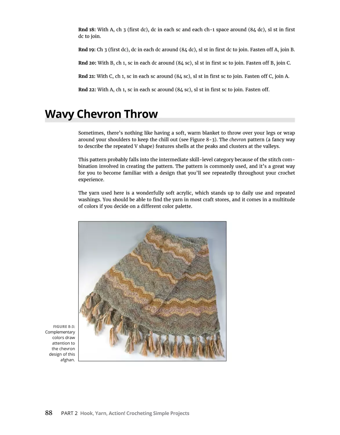 Wavy Chevron Throw