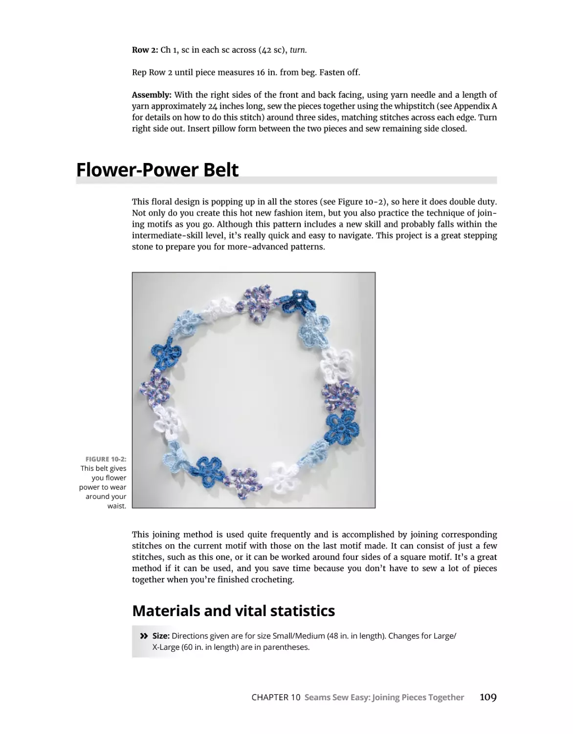 Flower-Power Belt
Materials and vital statistics