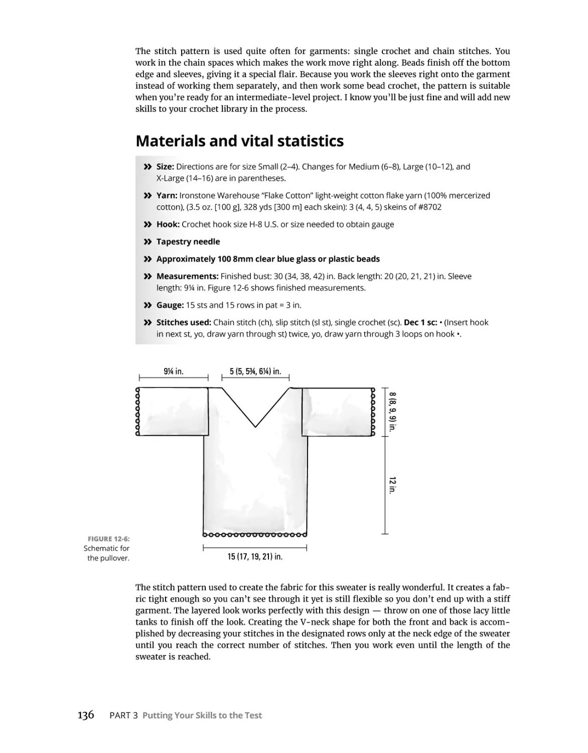 Materials and vital statistics