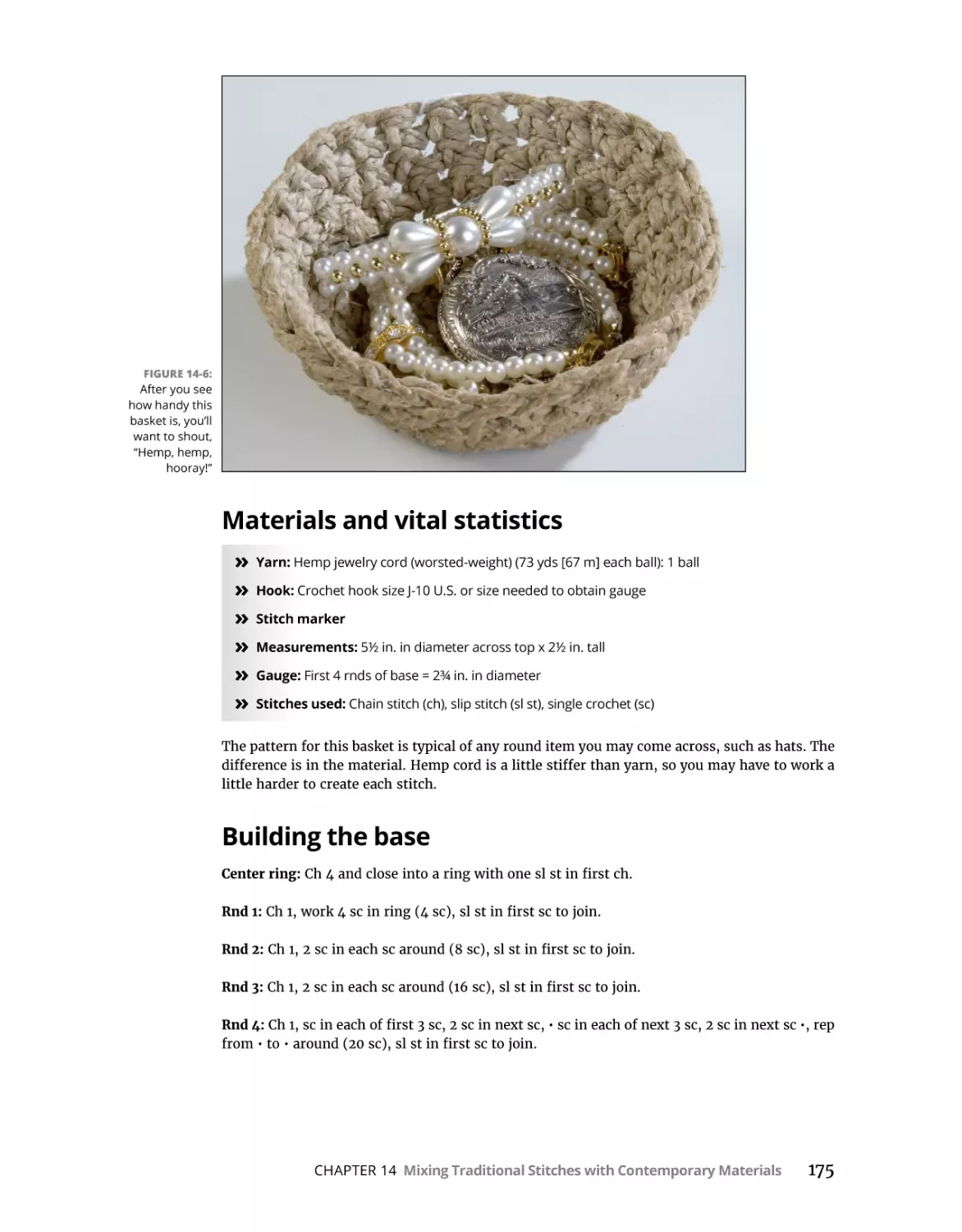 Materials and vital statistics
Building the base