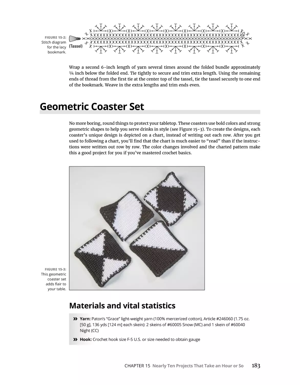 Geometric Coaster Set
Materials and vital statistics