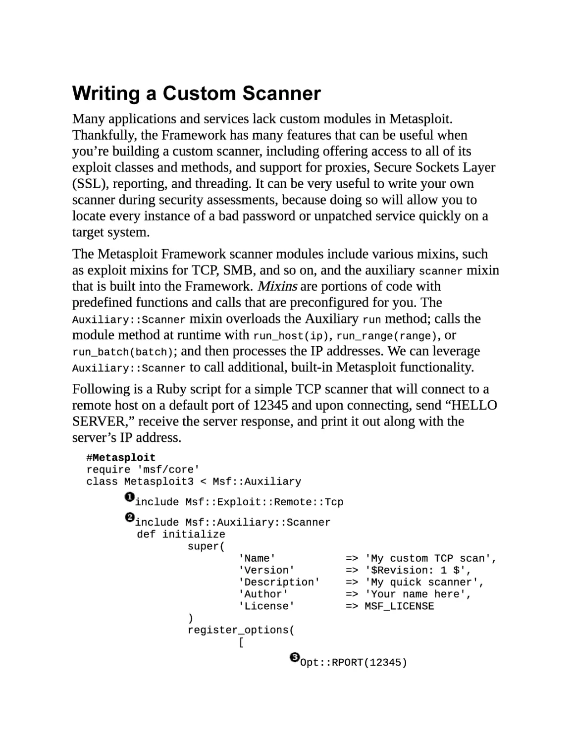 Writing a Custom Scanner