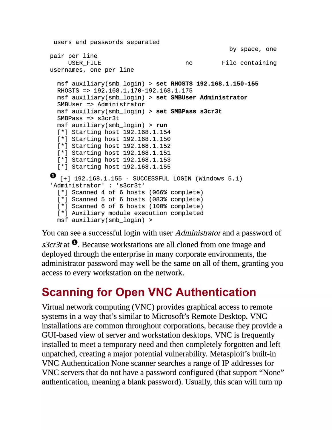 Scanning for Open VNC Authentication