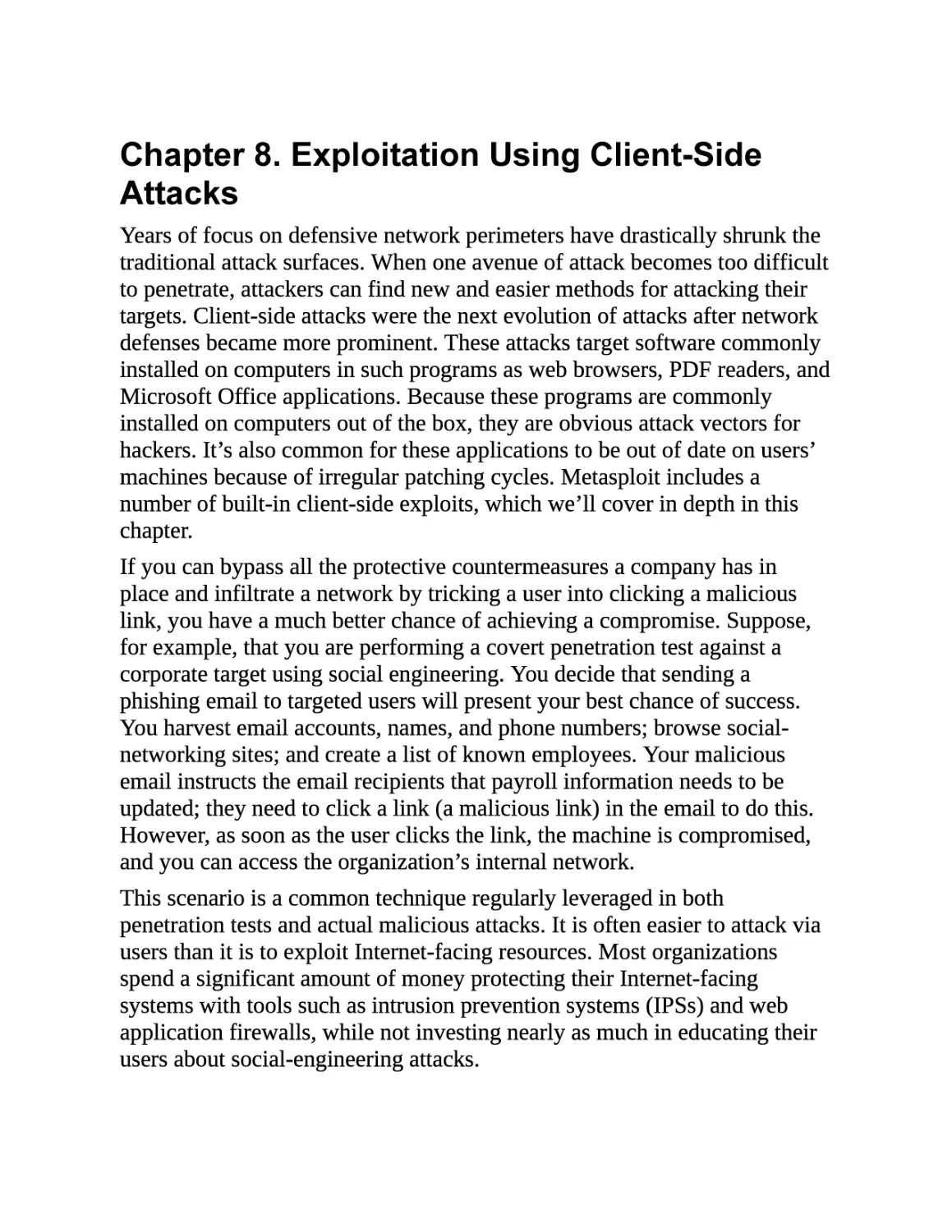 8. Exploitation Using Client-Side Attacks