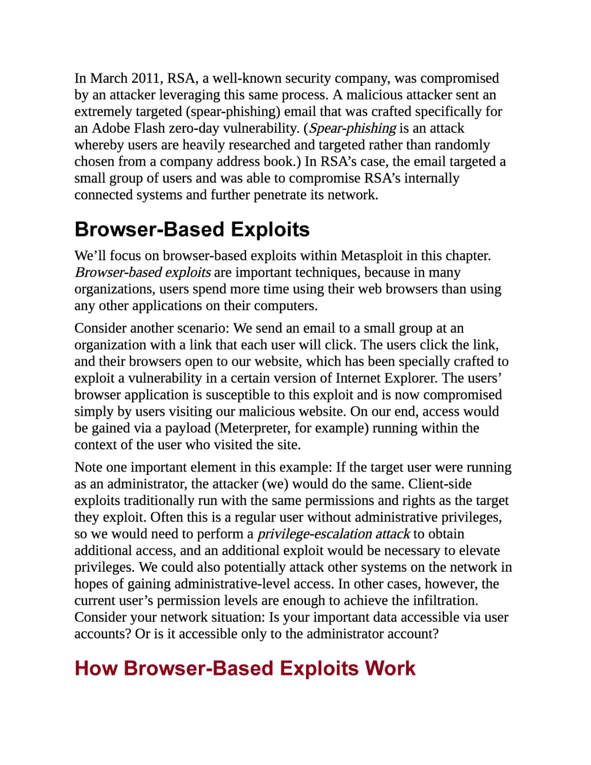 Browser-Based Exploits
How Browser-Based Exploits Work