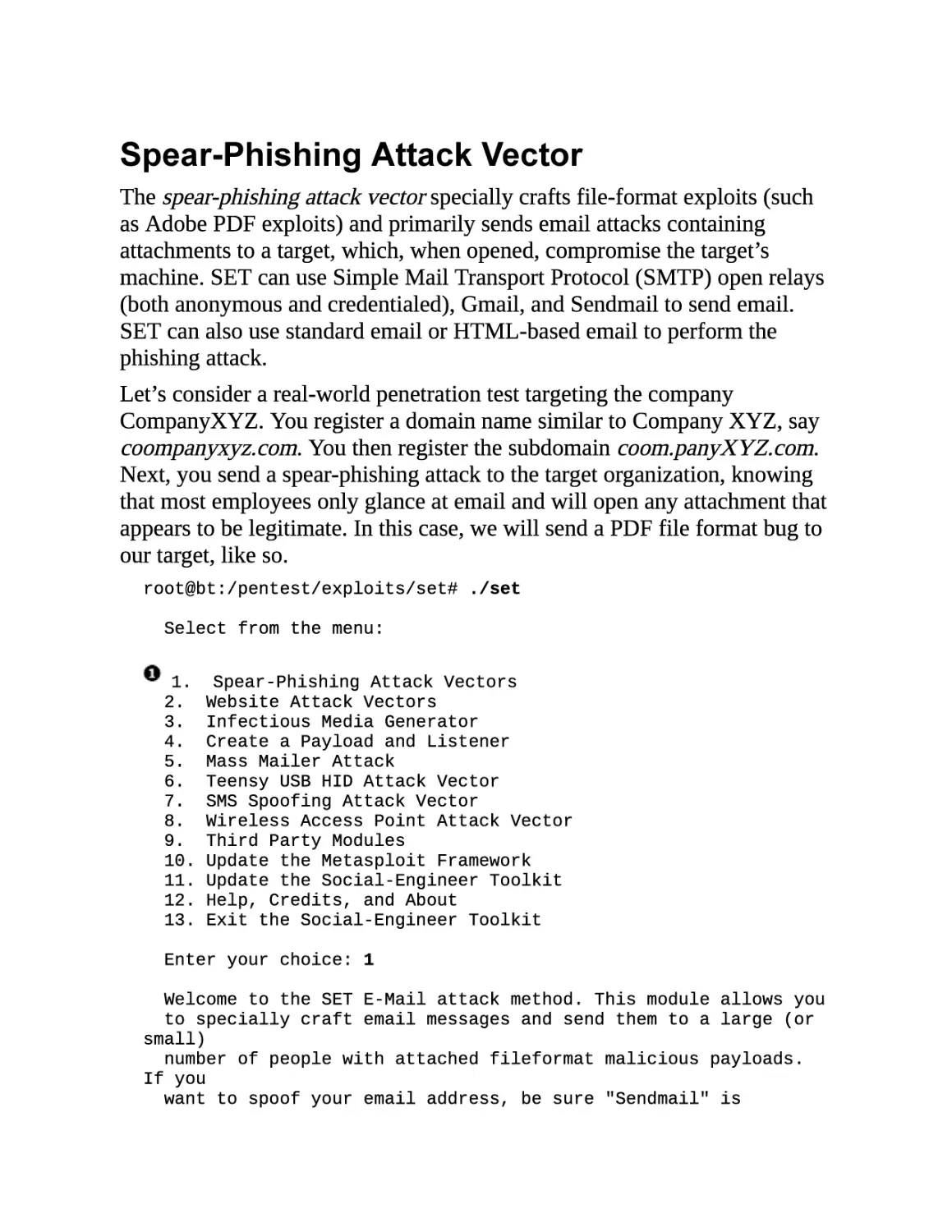 Spear-Phishing Attack Vector