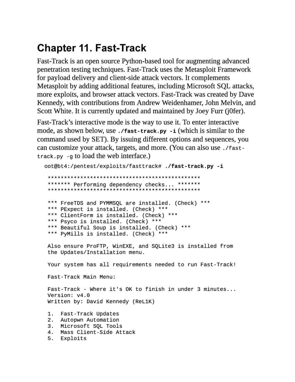 11. Fast-Track