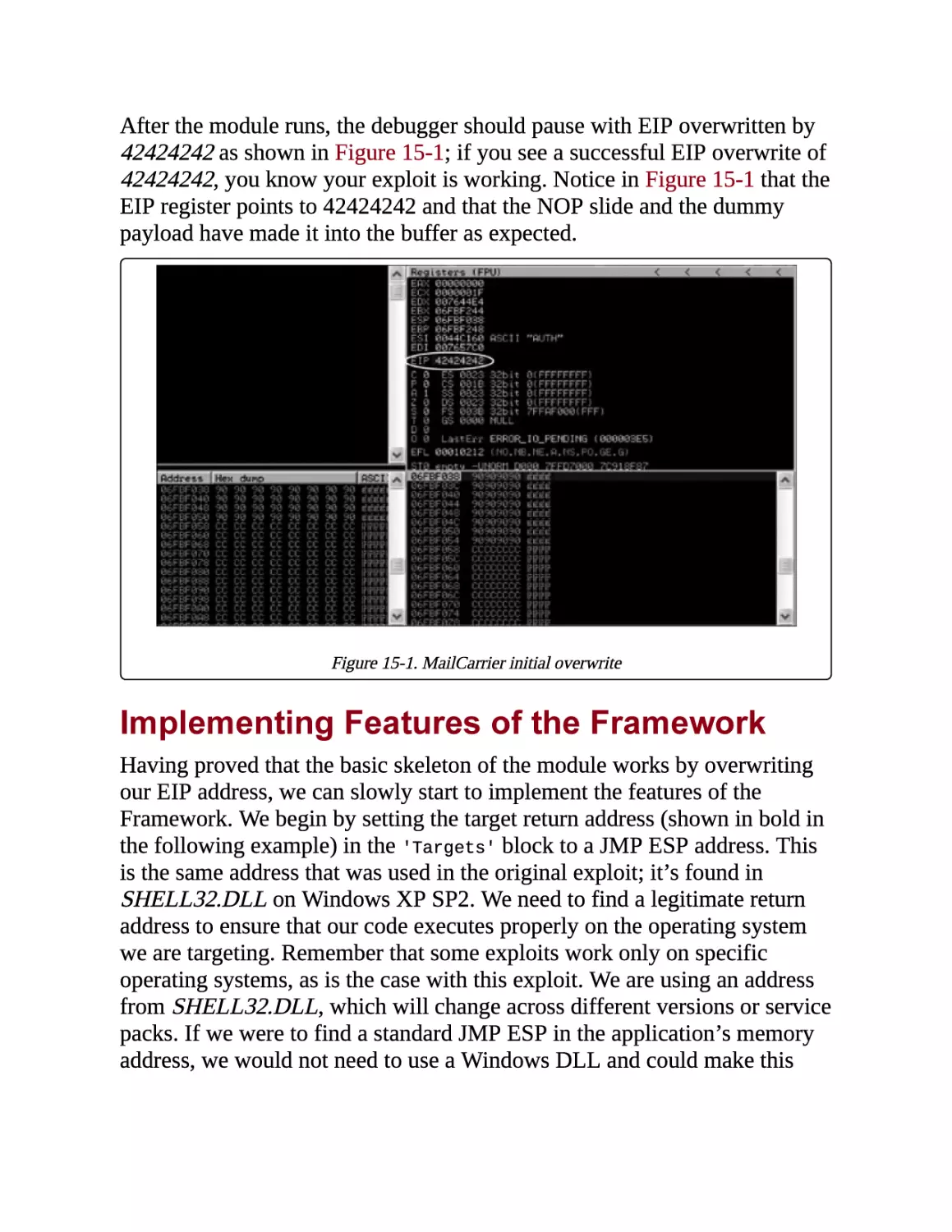 Implementing Features of the Framework