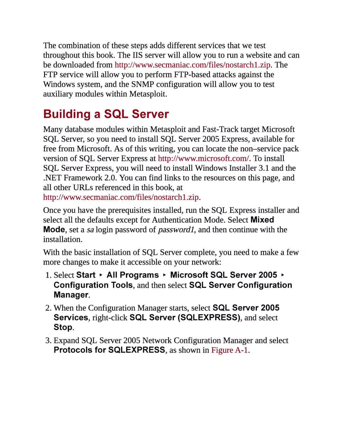 Building a SQL Server