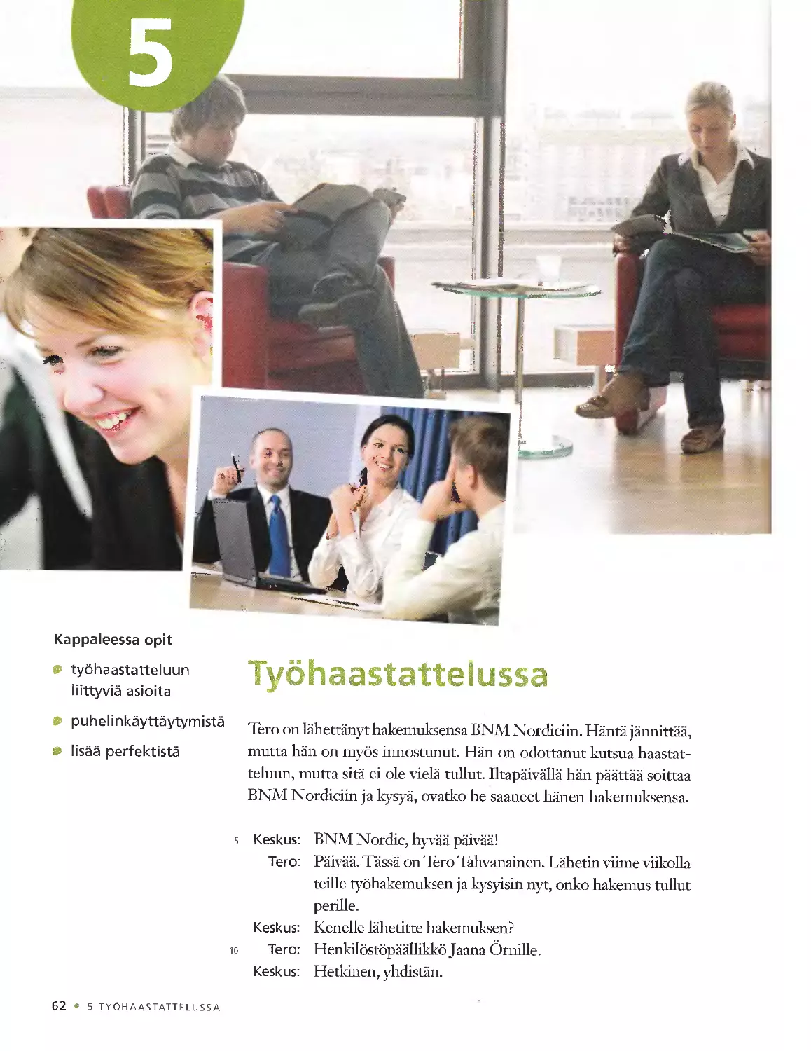 5. Työhaastattelussa