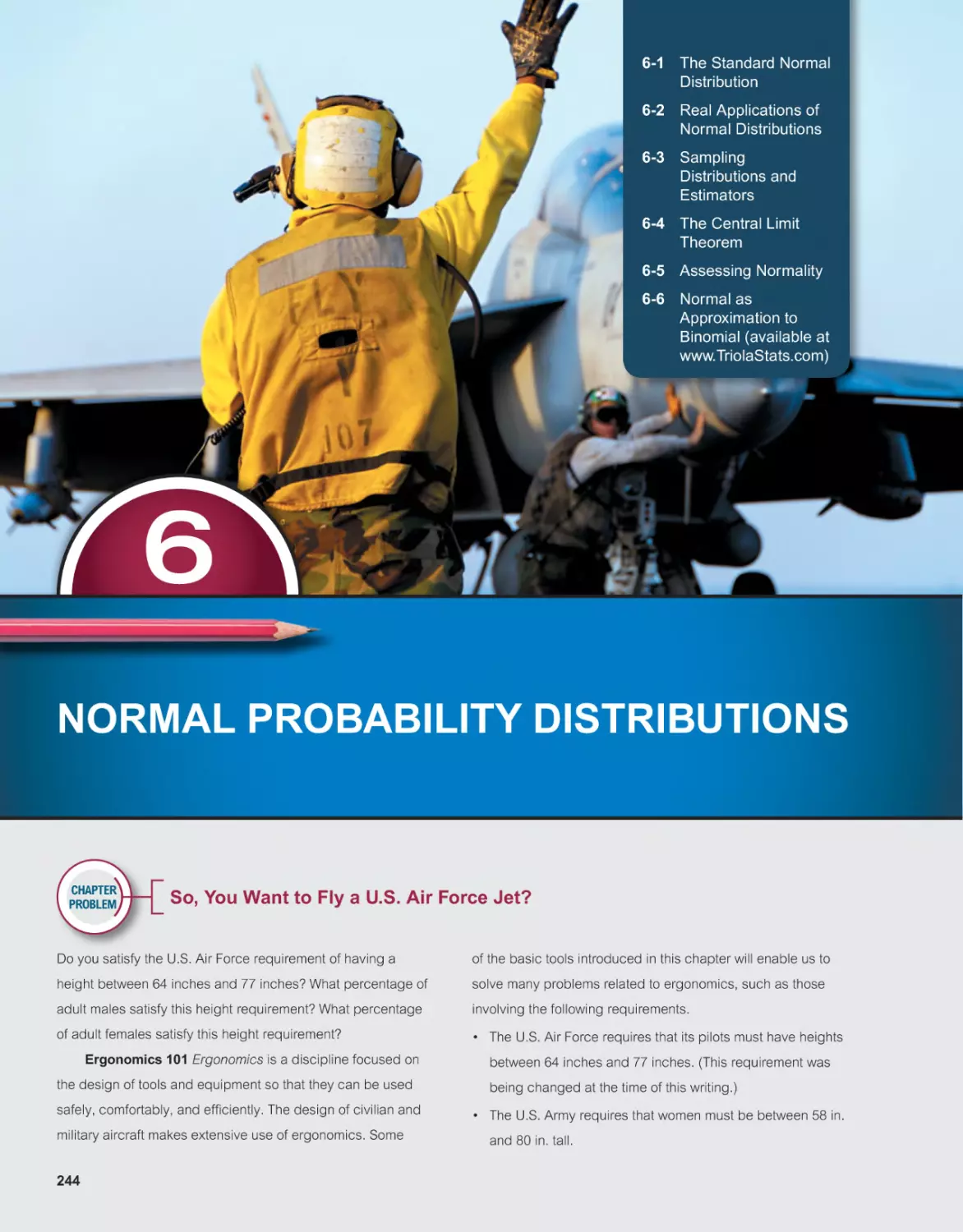 6 NORMAL PROBABILITY DISTRIBUTIONS