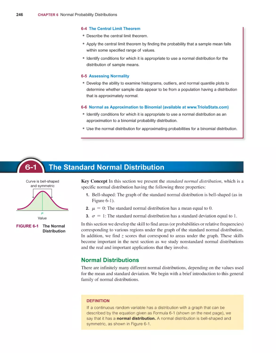 6‐1 The Standard Normal Distribution
