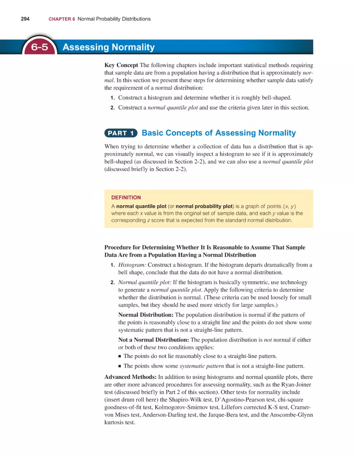 6‐5 Assessing Normality