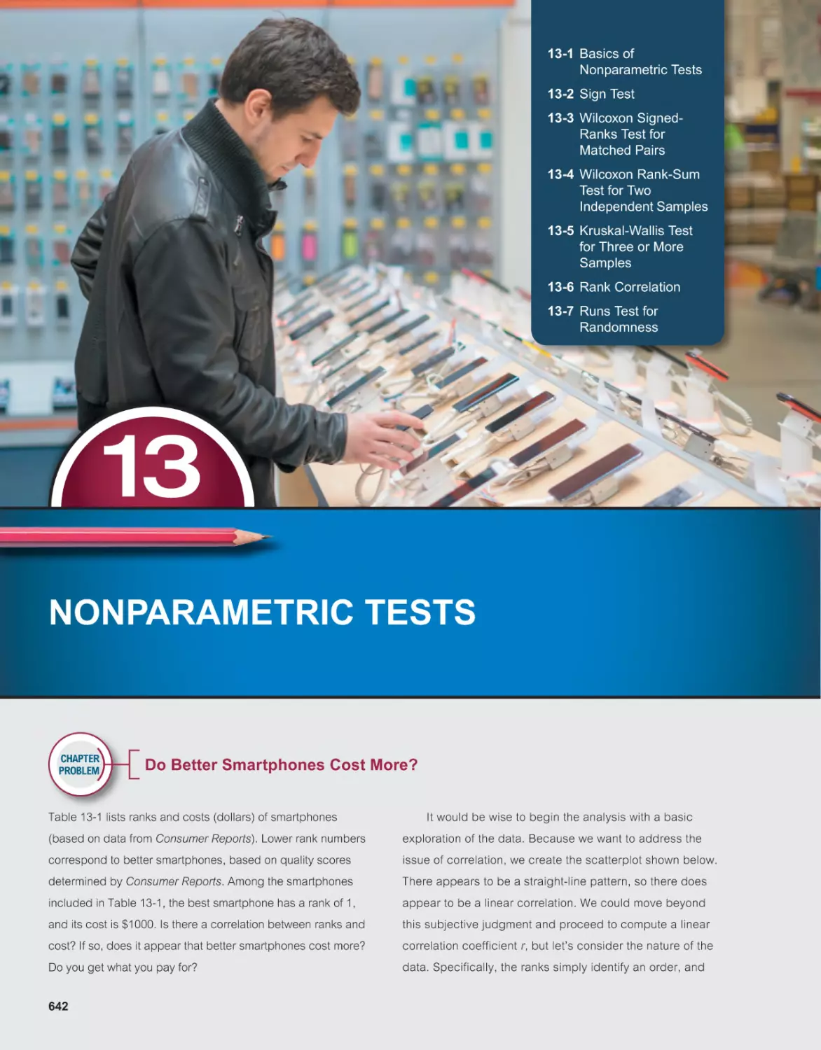 13 NONPARAMETRIC TESTS