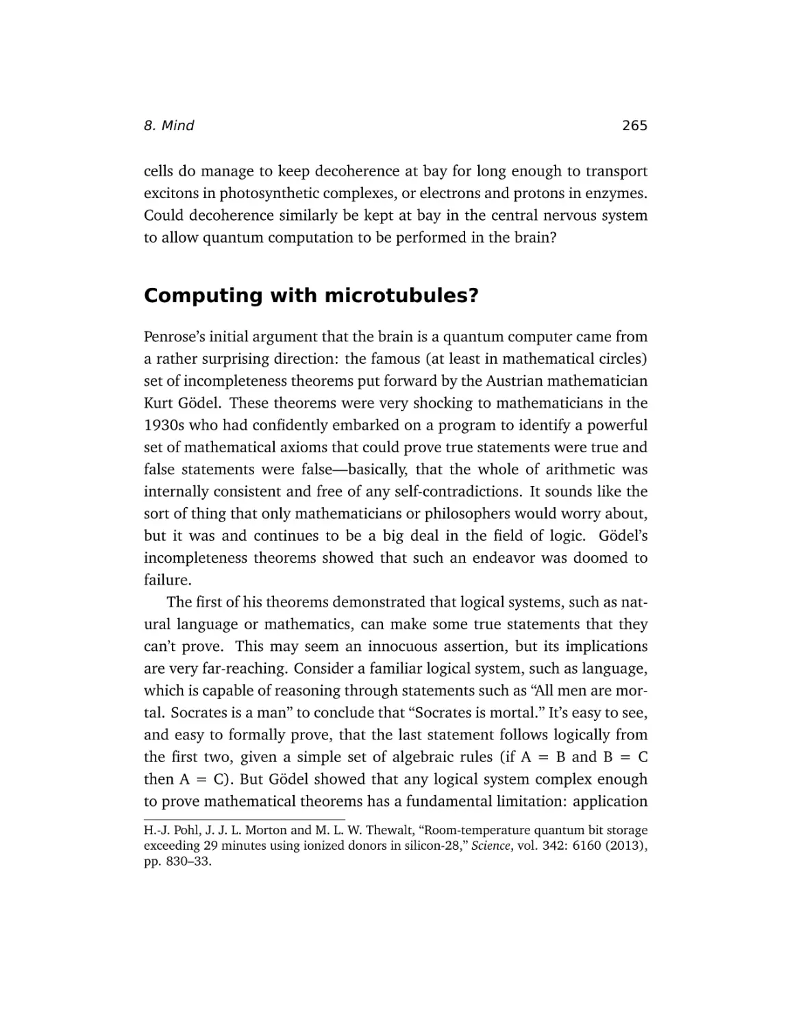 Computing with microtubules?