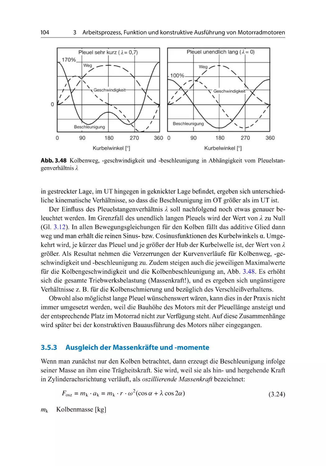 3.5.3 Ausgleich der Massenkräfte und -momente