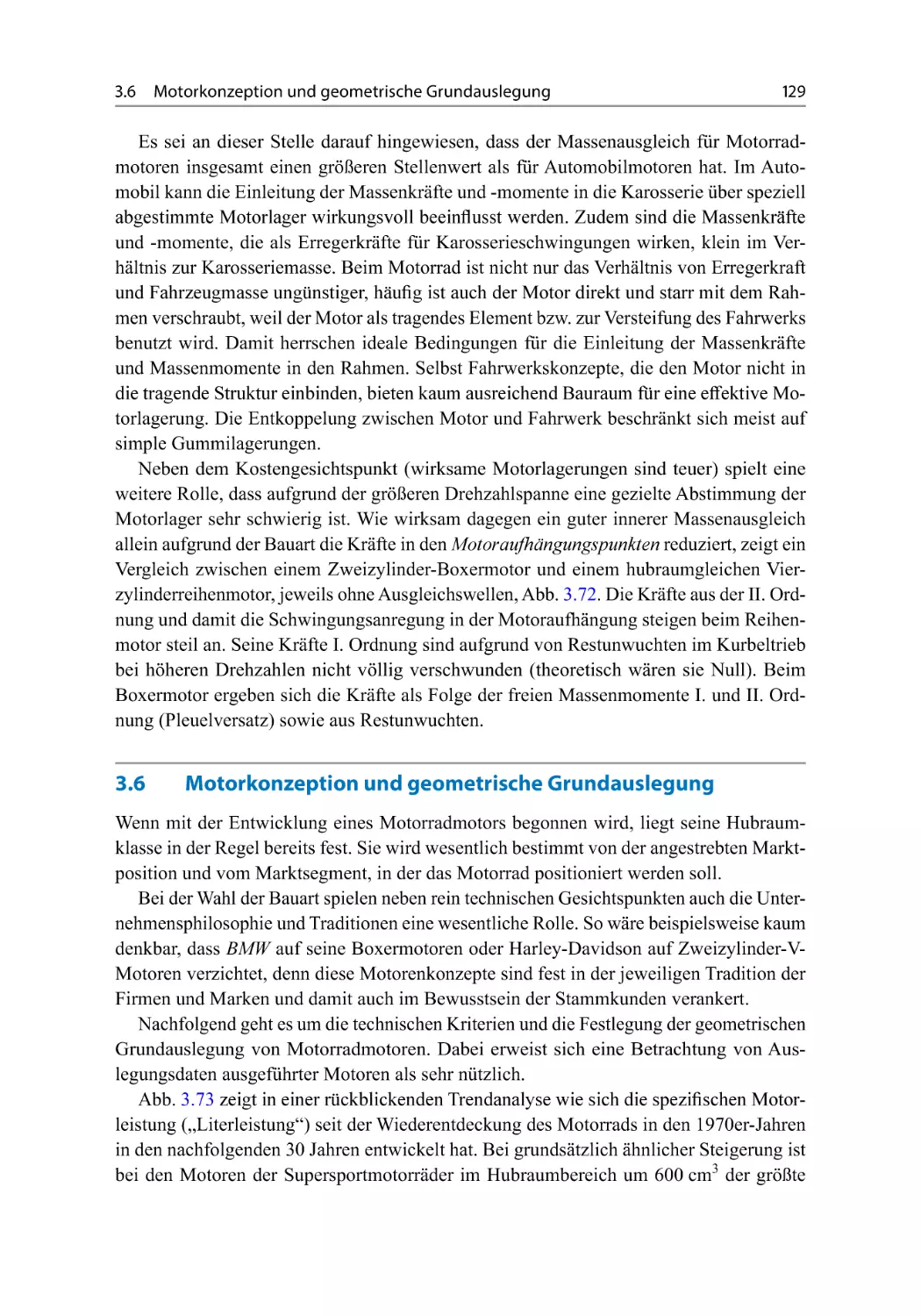 3.6 Motorkonzeption und geometrische Grundauslegung