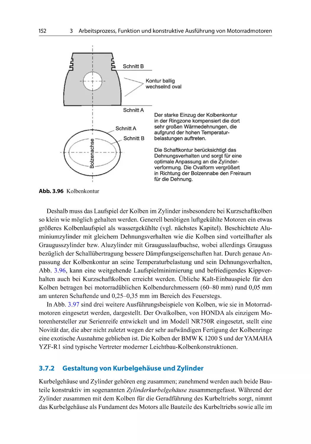 3.7.2 Gestaltung von Kurbelgehäuse und Zylinder