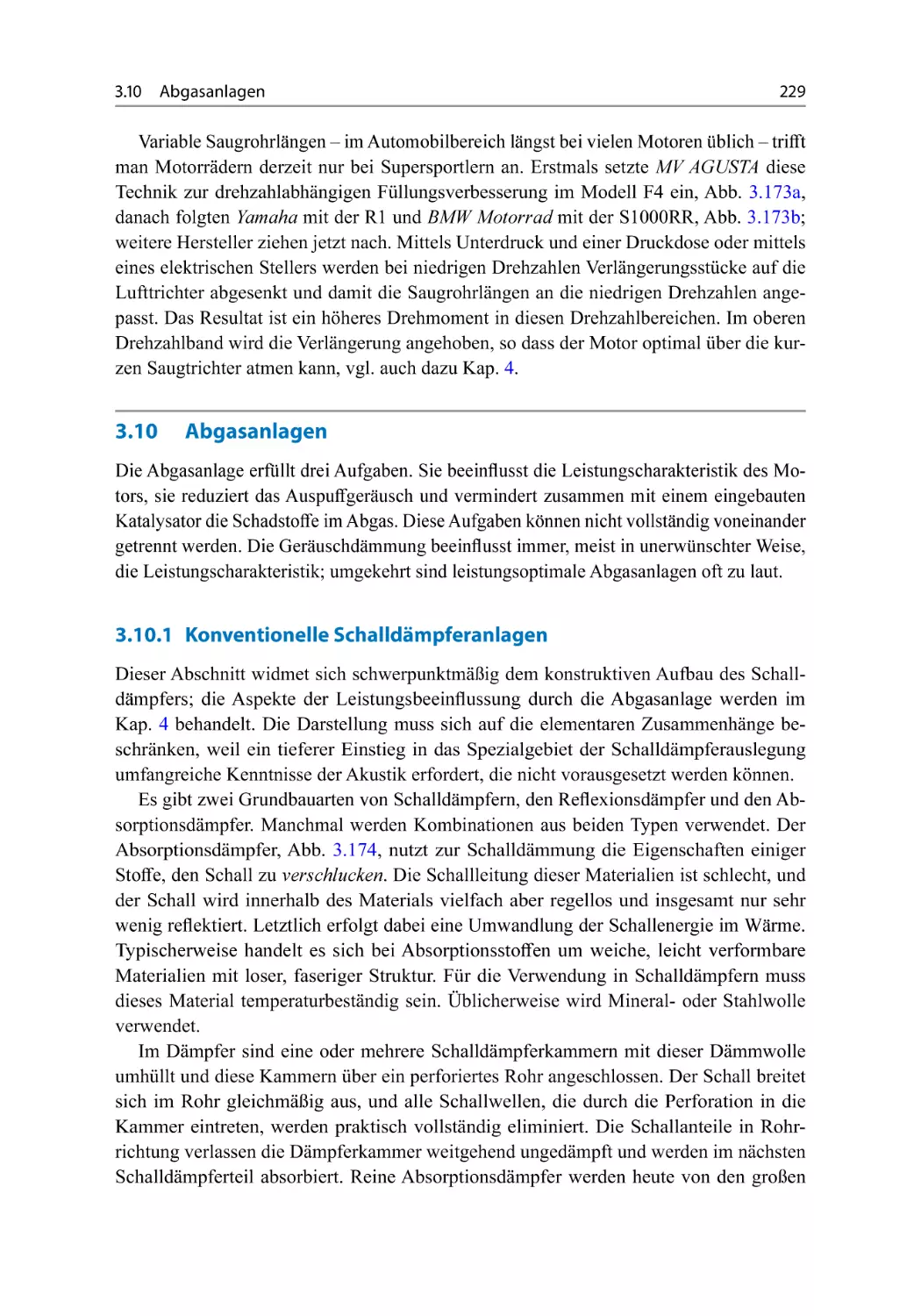 3.10 Abgasanlagen
3.10.1 Konventionelle Schalldämpferanlagen