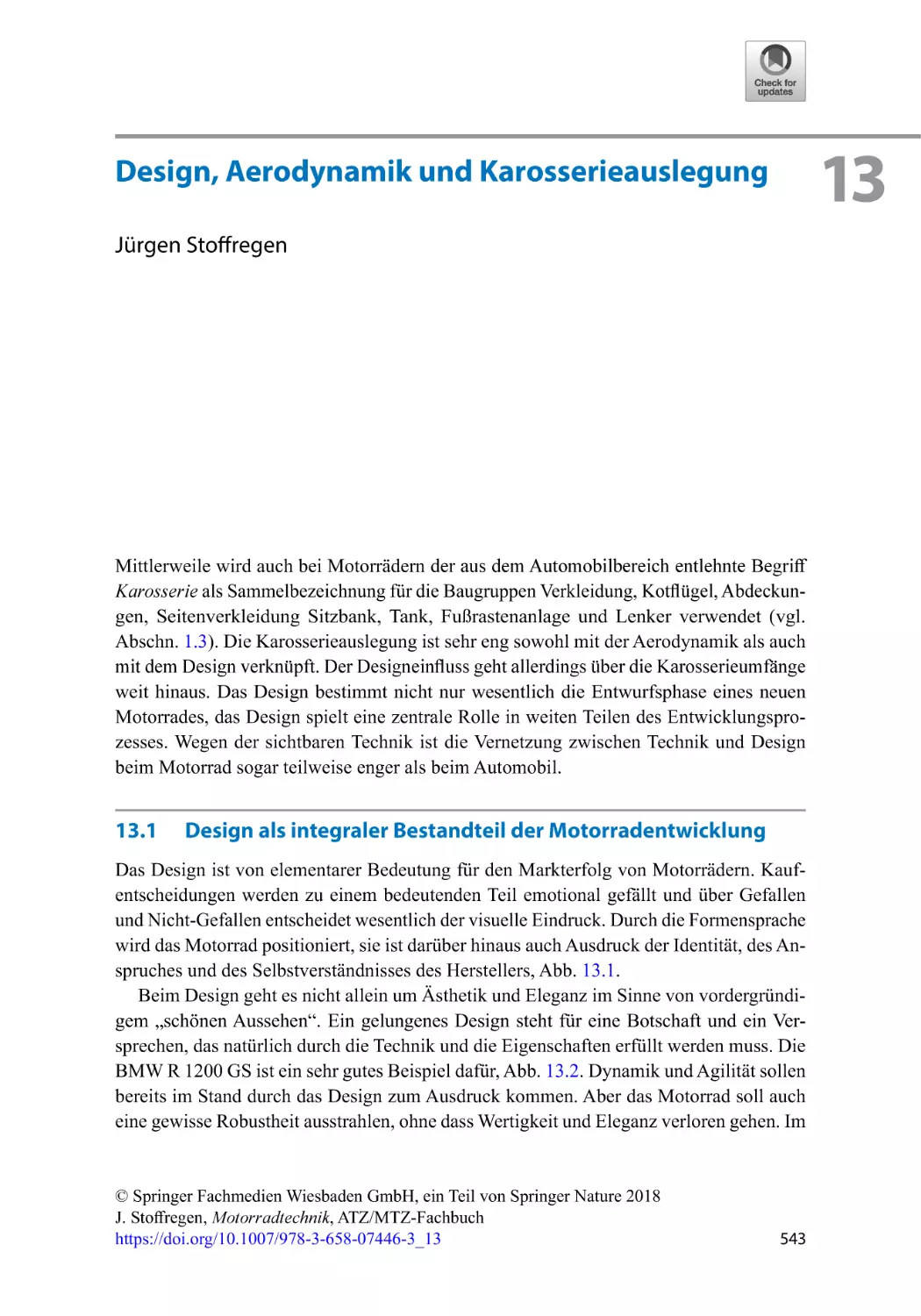 13 Design, Aerodynamik und Karosserieauslegung
13.1 Design als integraler Bestandteil der Motorradentwicklung