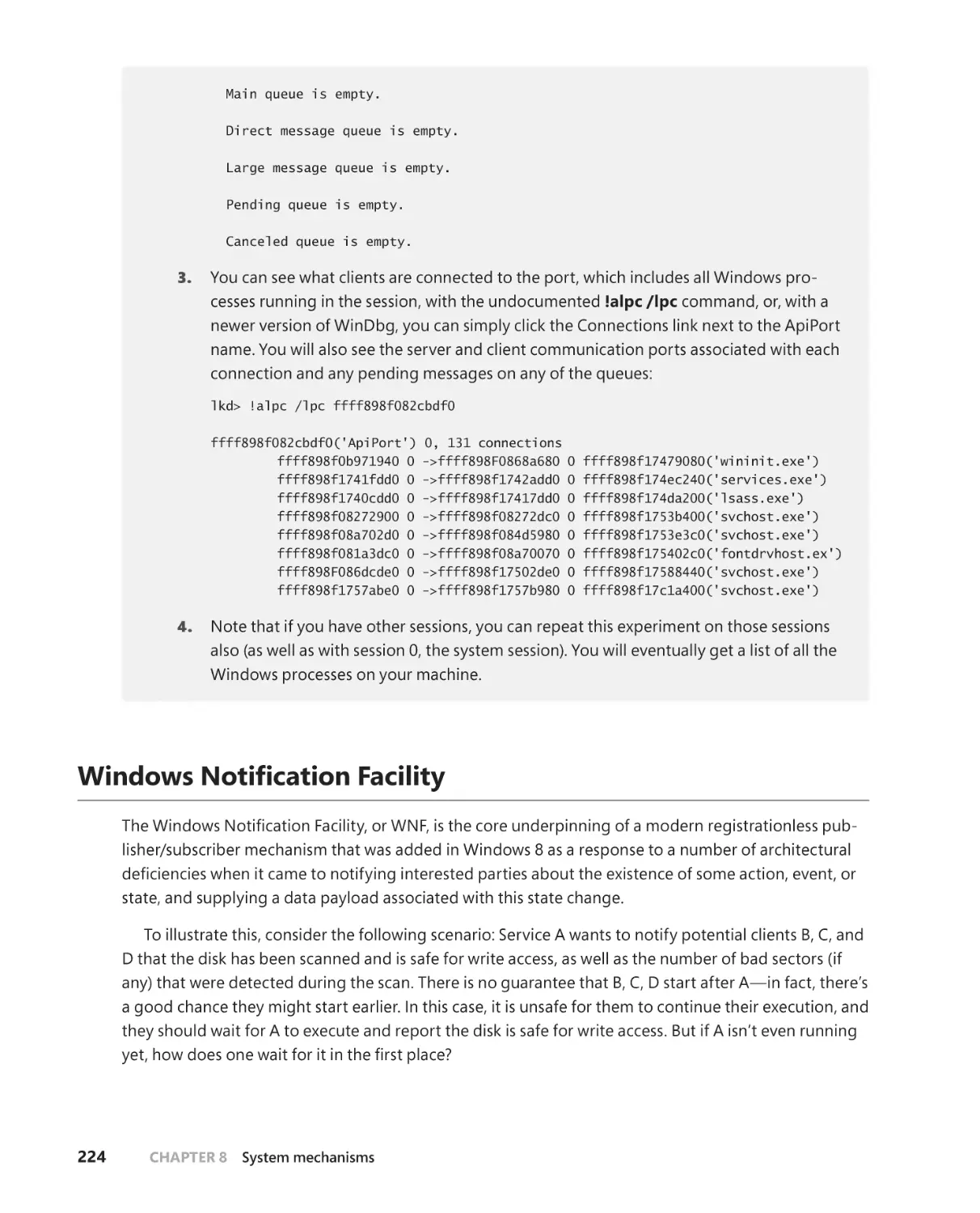 Windows Notification Facility