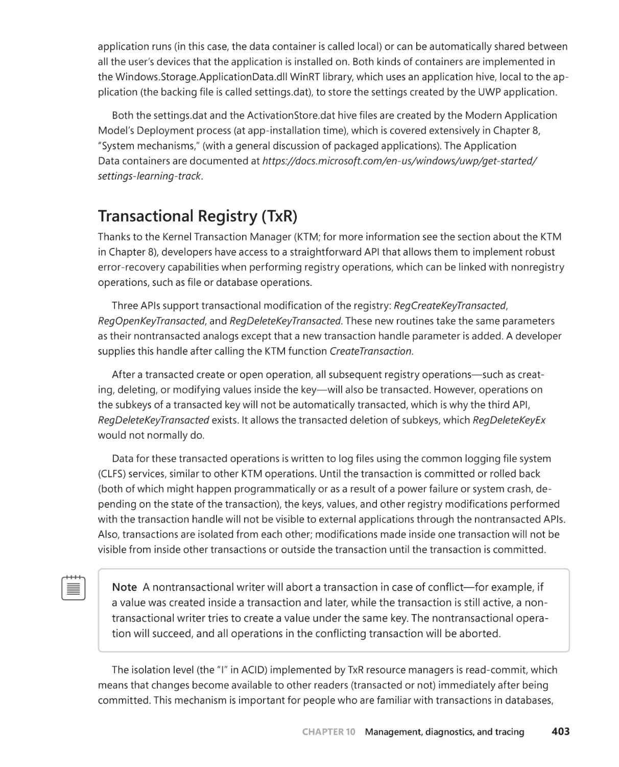 Transactional Registry (TxR)