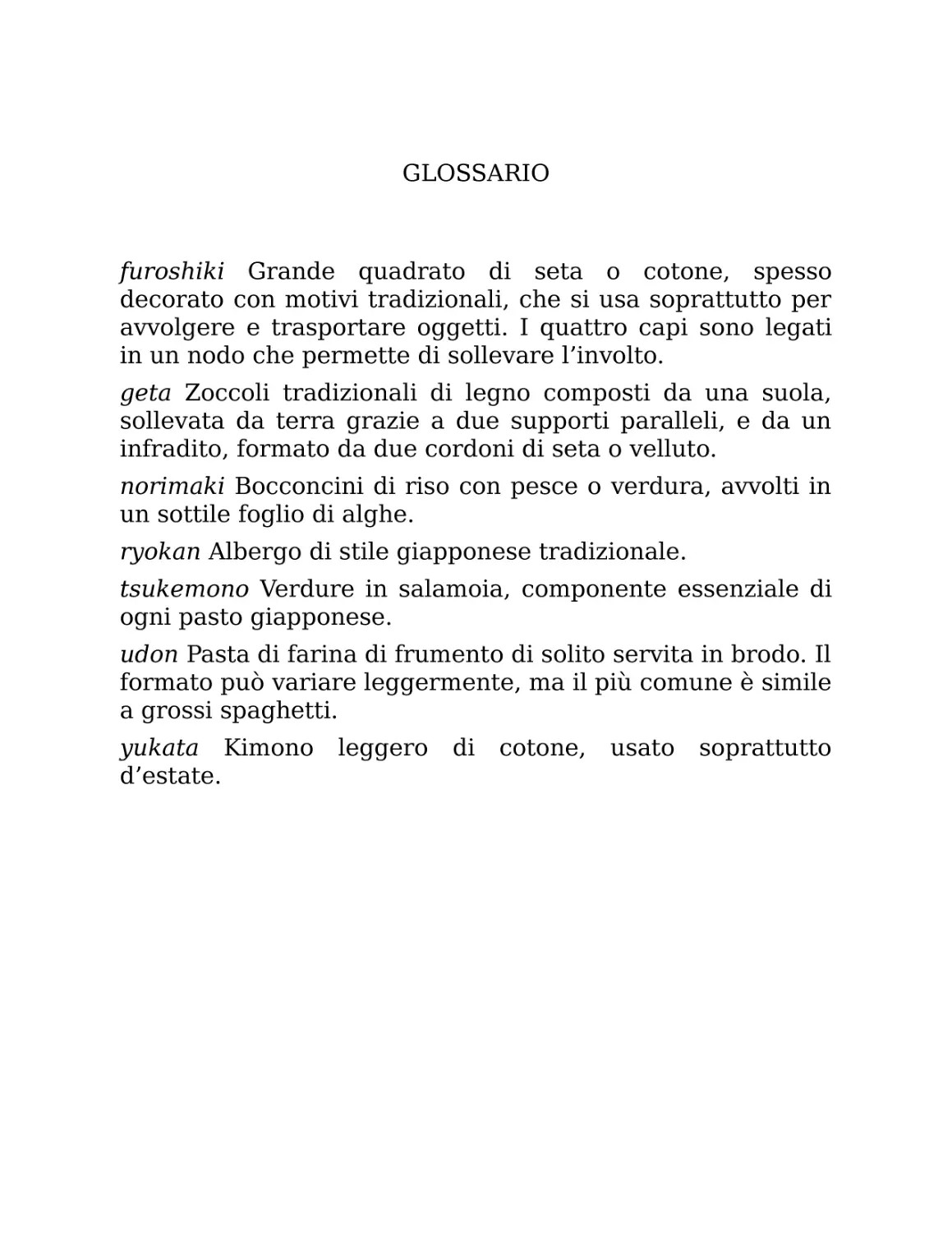 Glossario