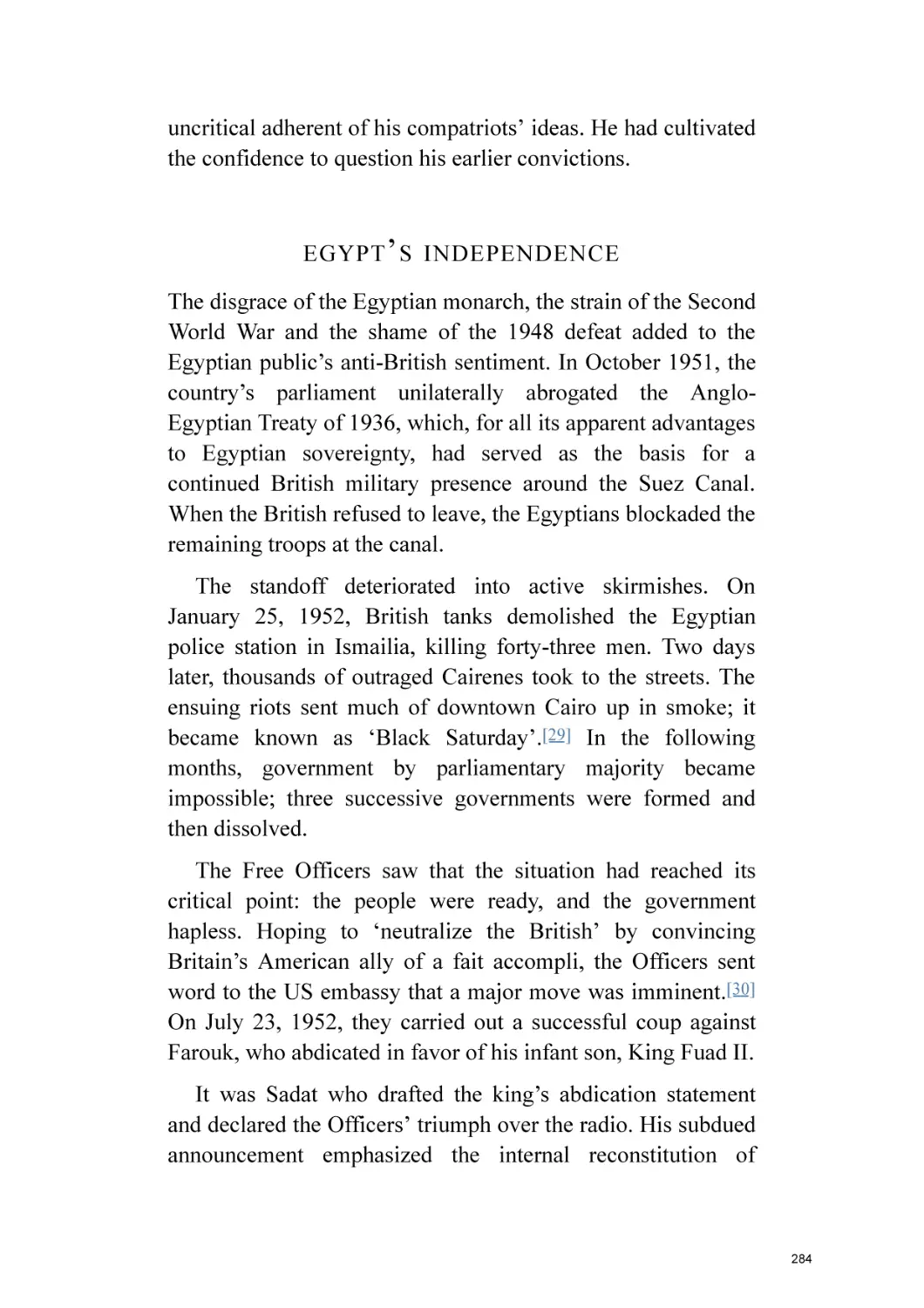 Egypt’s Independence