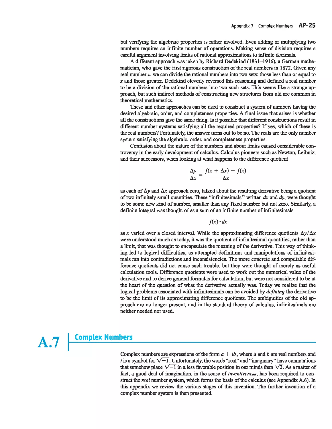 A.7 - Complex Numbers