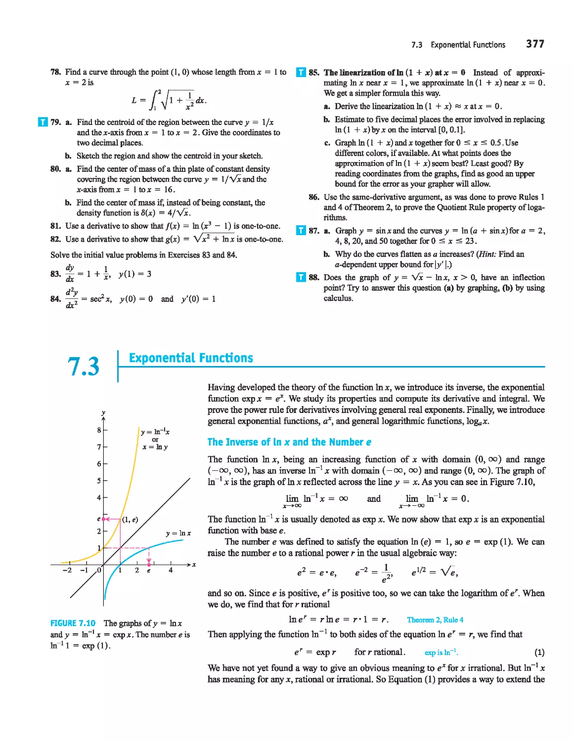 7.3 - Exponential Functions