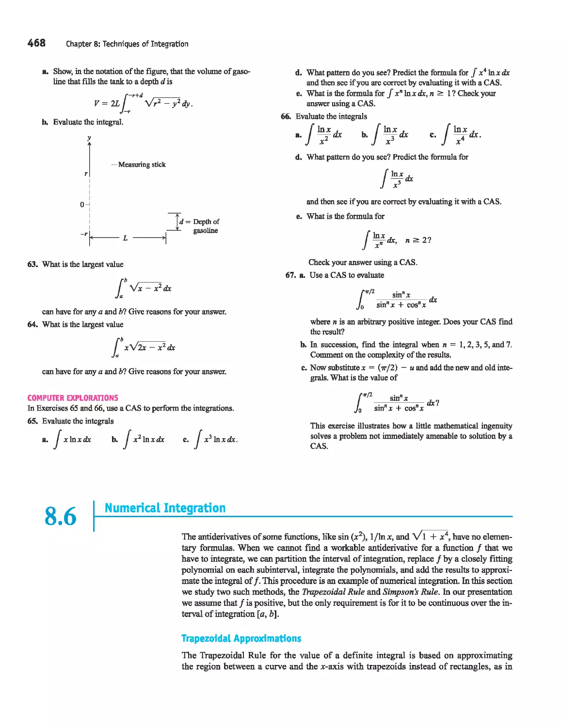 8.6 - 
NumericaL Integration