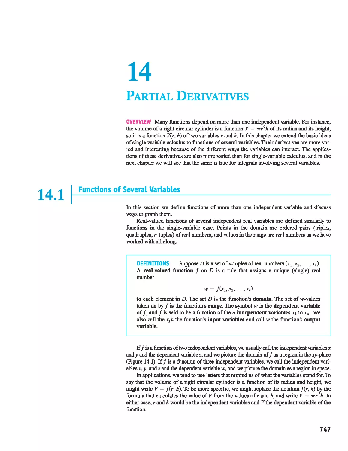 14 - Partial Derivatives