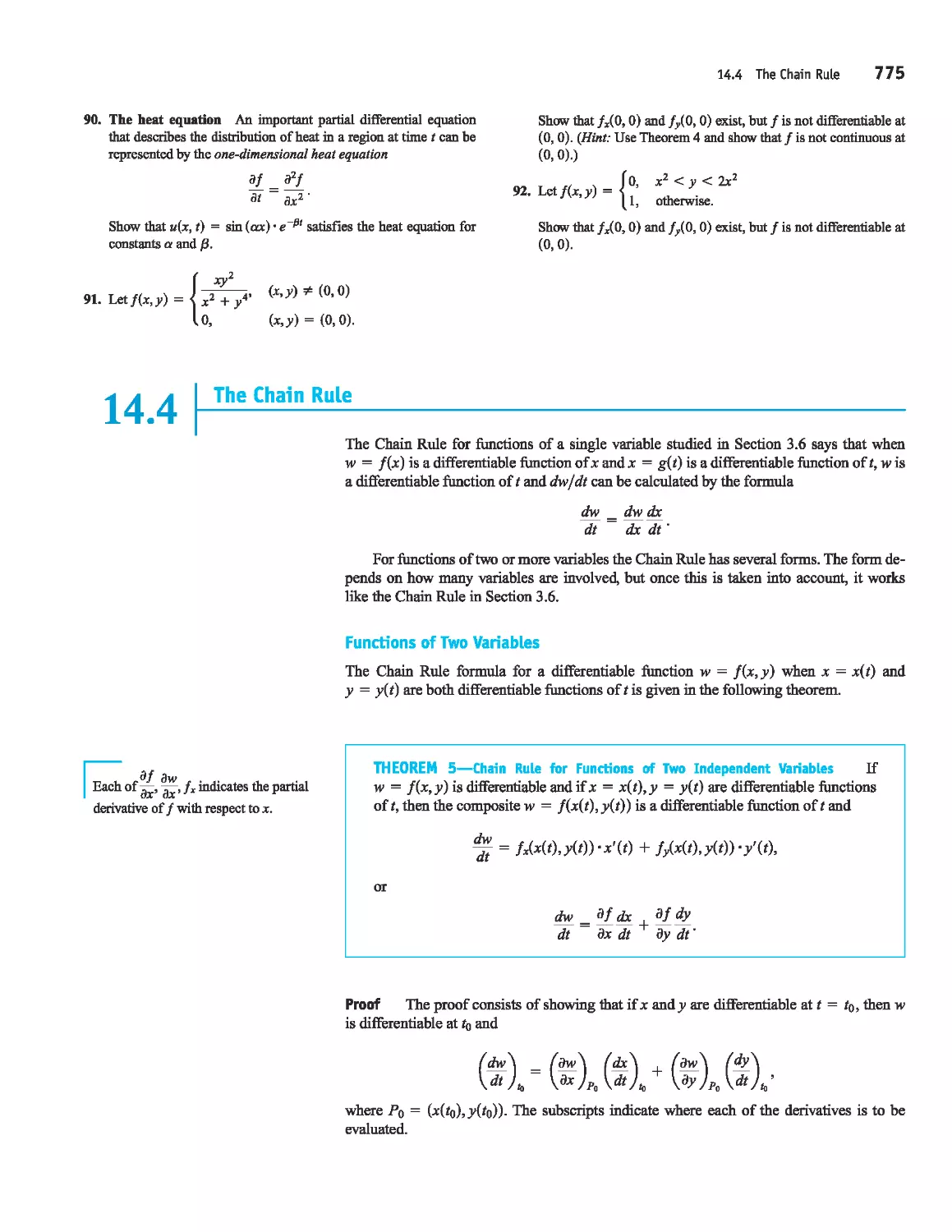 14.4 - The Chain Rule