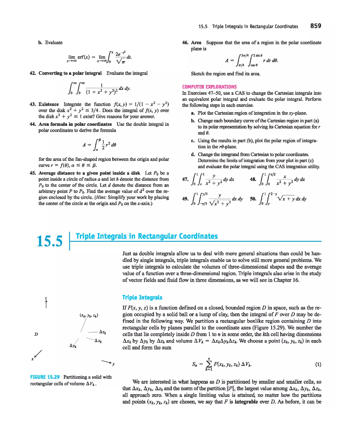 15.5 - Triple Integrals in Rectangular Coordinates