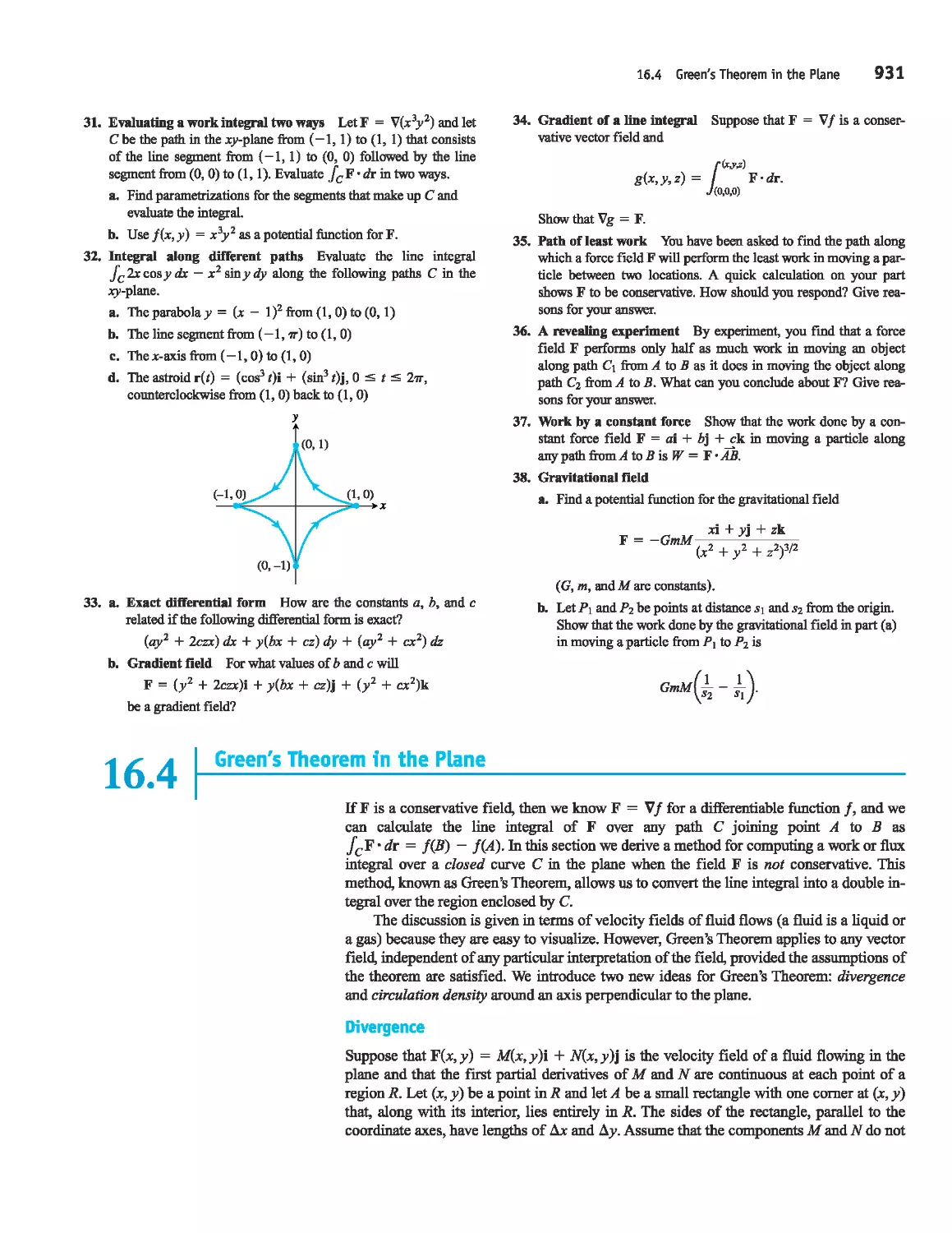 16.4 - Green's Theorem in the Plane