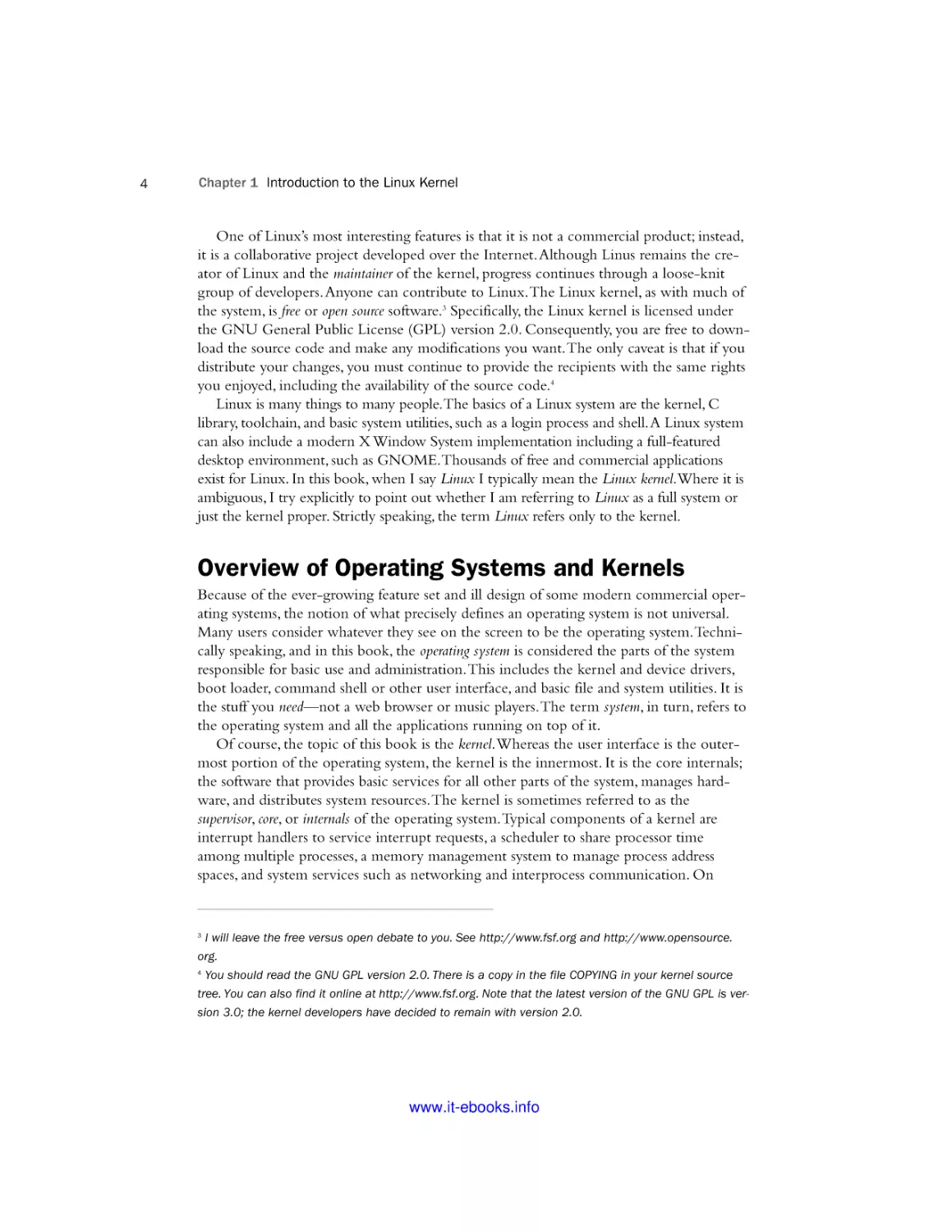 Overview of Operating Systems and Kernels