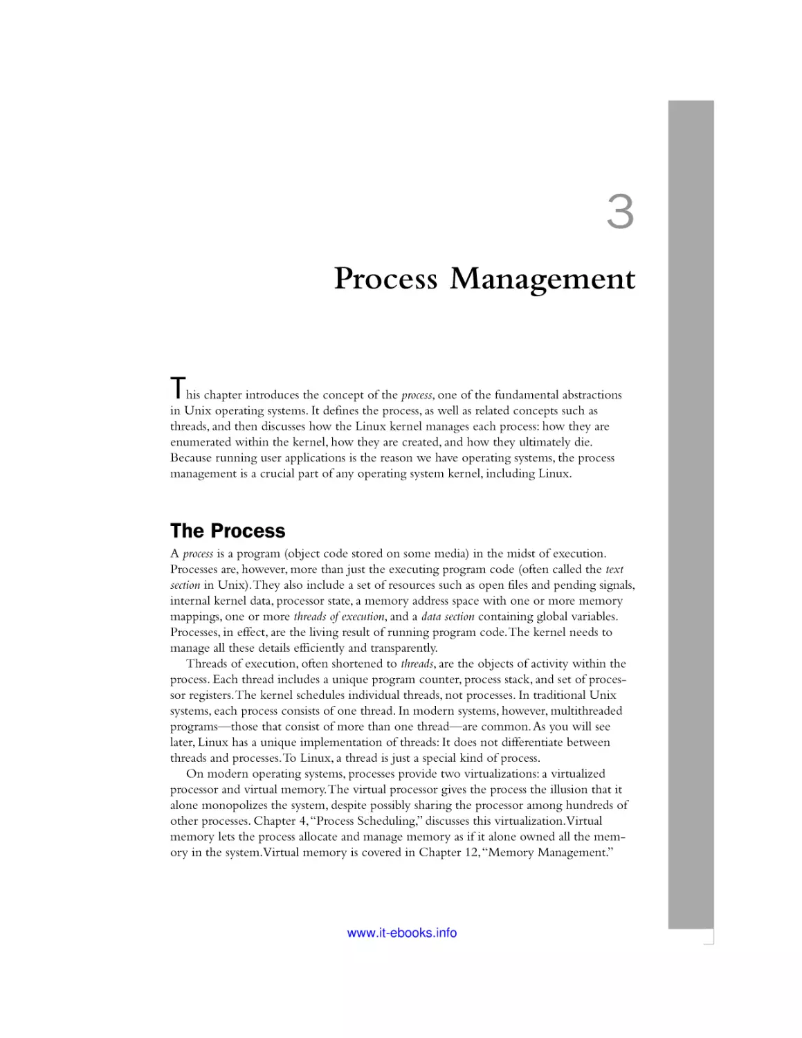 3 Process Management
The Process