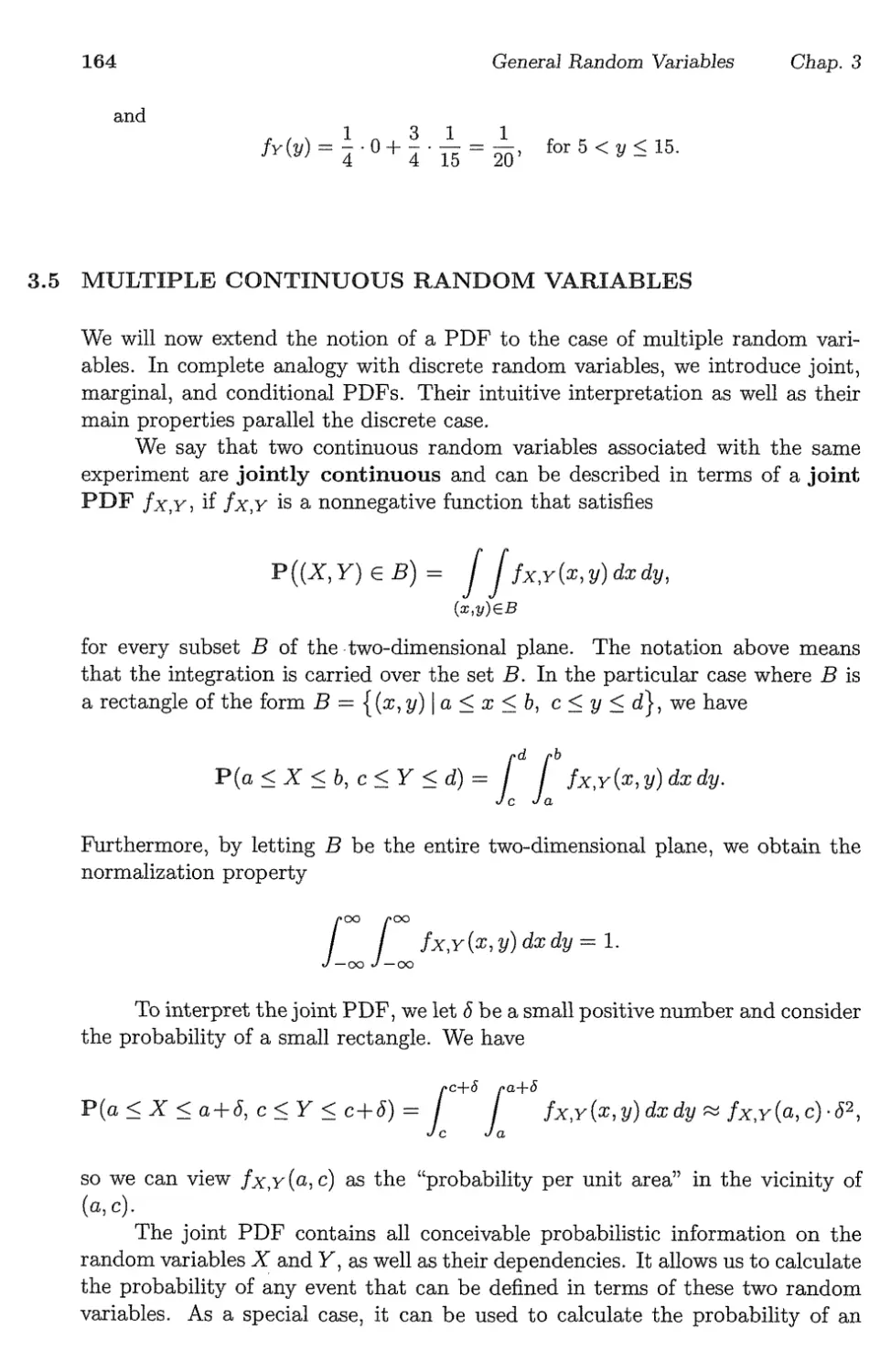 Multiple Continuous Random Variables