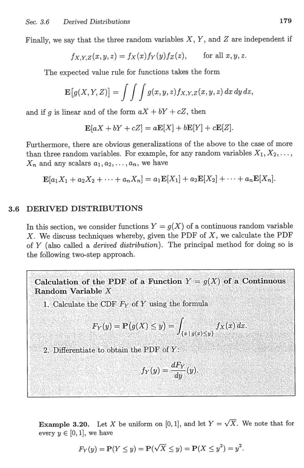 Derived Distributions